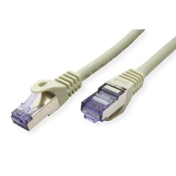 ROLINE S/FTP Patch Cord Cat.6A, Component Level, LSOH, grey, 5 m