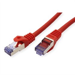 ROLINE S/FTP Patch Cord Cat.6A, Component Level, LSOH, red, 0.3 m