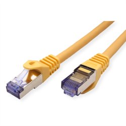 ROLINE S/FTP Patch Cord Cat.6A, Component Level, LSOH, yellow, 0.3 m