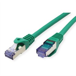 ROLINE S/FTP Patch Cord Cat.6A, Component Level, LSOH, green, 0.3 m