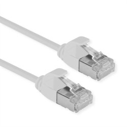 ROLINE U/FTP DataCenter Patch Cord Cat.6A (Class EA), LSOH, slim, grey, 1.5 m
