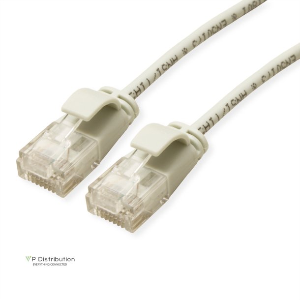 ROLINE UTP Data Center Patch Cord Cat.6A (Class EA), LSOH, Slim, grey, 0.15 m