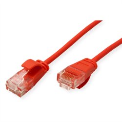 ROLINE UTP Data Center Patch Cord Cat.6A (Class EA), LSOH, Slim, red, 5 m