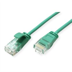 ROLINE UTP Data Center Patch Cord Cat.6A (Class EA), LSOH, Slim, green, 3 m