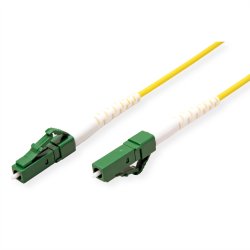 ROLINE Fibre Optic Jumper Cable 9/125&micro;m, OS2, LC/LC, APC, simplex, LSOH, yellow, 3 m