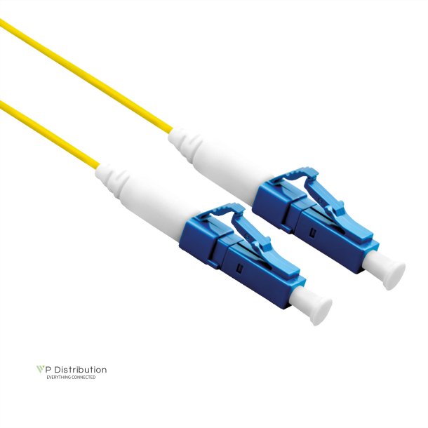 ROLINE Fibre Optic Jumper Cable 9/125&micro;m, OS2, LC/LC, UPC, simplex, LSOH, yellow, 0.5 m