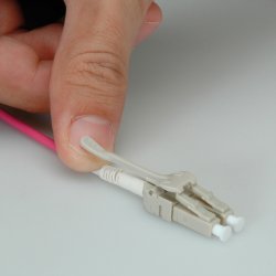 ROLINE FO Jumper Cable 50/125&micro;m OM4, LC/LC, Low-Loss-Connector, for Data Center, violet, 15 m