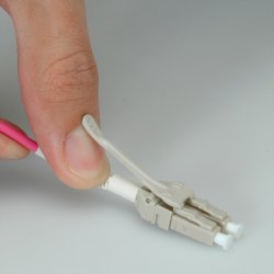 ROLINE FO Jumper Cable 50/125&micro;m OM4, LC/LC, Low-Loss-Connector, for Data Center, violet, 1 m