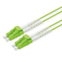ROLINE Fibre Optic Jumper Cable, 50/125 &micro;m, LC/LC, OM5, Low-Loss Connector, green, 0.5 m