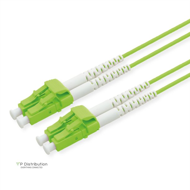 ROLINE Fibre Optic Jumper Cable, 50/125 &micro;m, LC/LC, OM5, Low-Loss Connector, green, 0.5 m