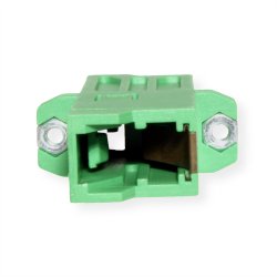ROLINE Fibre Optic Adapter, LSH, Flange, green