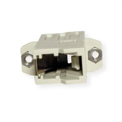 ROLINE Fibre Optic Adapter, LSH, Flange, beige