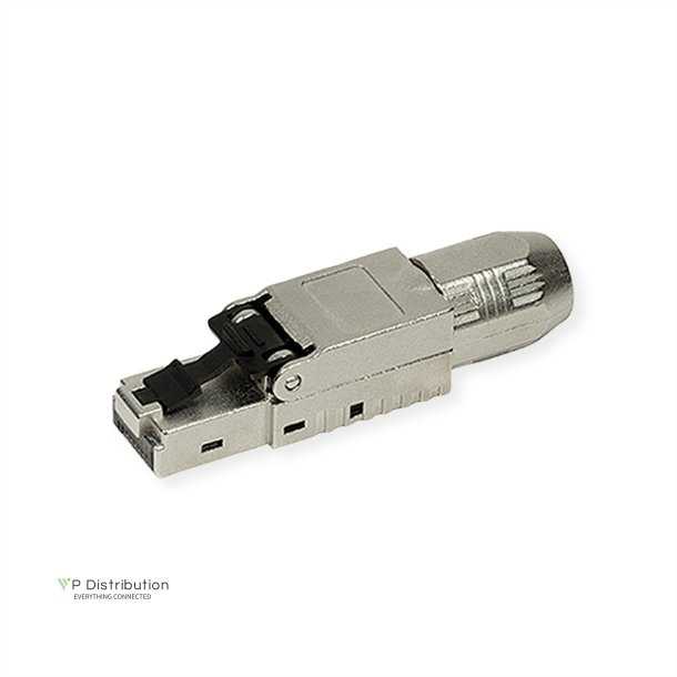 ROLINE Field Plug Cat.6A (Class EA), STP, silver