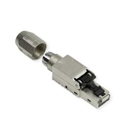 ROLINE Field Plug Cat.6A (Class EA), STP, silver