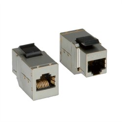 ROLINE RJ-45 Keystone Modular Coupler, Cat.6 (Class E), STP, silver