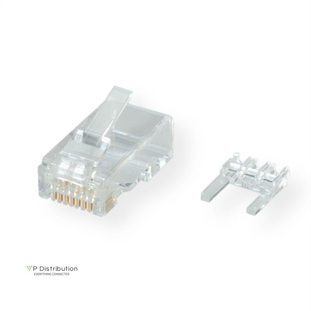 ROLINE Cat.6 (Class E) Modular Plug, UTP, for Solid Wire, 10 pcs.