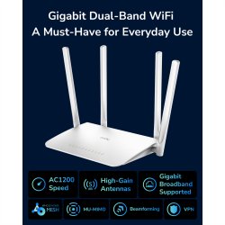 CUDY WR1300 AC1200 Wi-Fi Mesh Router Gigabit