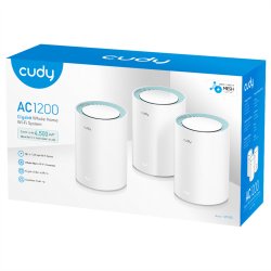 CUDY M1300 AC1200 Wi-Fi Mesh Solution 3er-Pack Gigabit