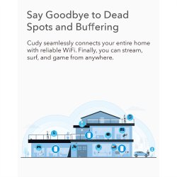 CUDY M1300 AC1200 Wi-Fi Mesh Solution 3er-Pack Gigabit