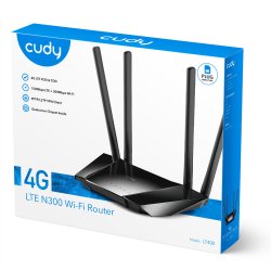 CUDY LT400 N300 Wi-Fi 4G LTE Router Cat4