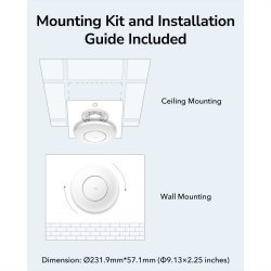 CUDY AP3000 AX3000 Wi-Fi 6 Access Point 2,5G