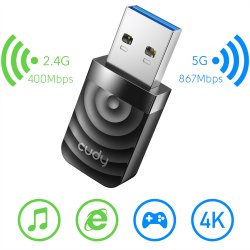 CUDY WU1300S AC1300 Wi-Fi Adapter USB 3.0
