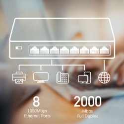 CUDY GS108 8-Port Gigabit Switch