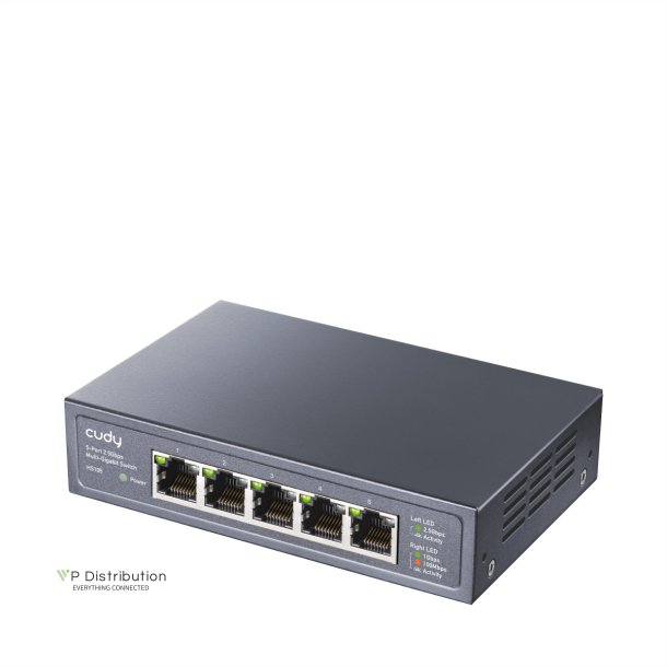 CUDY HS105 5-Port 2.5G Metal Switch