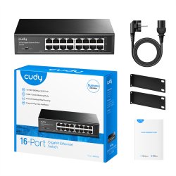 CUDY GS1016 16-Port Gigabit Metall Switch