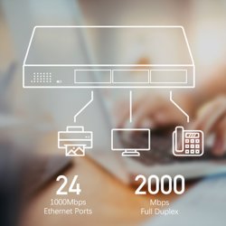 CUDY GS1024 24-Port Gigabit Metall Switch