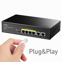 CUDY FS1006P 6-Port 10/100M PoE+ Switch 60W