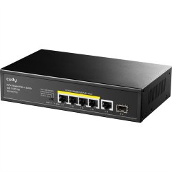 CUDY GS1005PTS1 5-Port Gigabit PoE+ Switch 1 SFP Port 120W