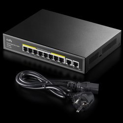 CUDY GS1010PE 8-Port Gigabit PoE+ Switch 2 Gigabit Uplink Ports 120W