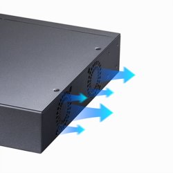 CUDY GS1020PS2 16-Port Gigabit PoE+ Switch 2 Gigabit SFP Ports 200W