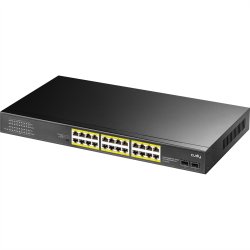 CUDY GS1028PS2 24-Port Gigabit PoE+ Switch 2 SFP Ports 300W
