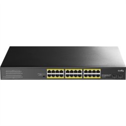 CUDY GS1028PS2 24-Port Gigabit PoE+ Switch 2 SFP Ports 300W