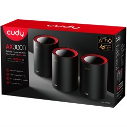 CUDY M3000 AX3000 Wi-Fi 6 Mesh  2.5G 3er-Pack