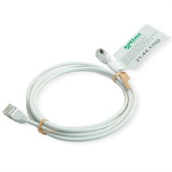 ROLINE GREEN U/FTP DataCenter Patch Cord Cat.6A (Class EA), LSOH, slim, white, 5 m