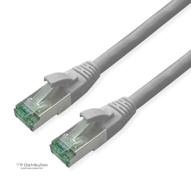 ROLINE RM S/FTP PatchCord Cat6A/Cl.EA, TPE, grey, 0.5m