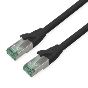 ROLINE RM S/FTP PatchCord Cat6A/Cl.EA, TPE, black, 3m
