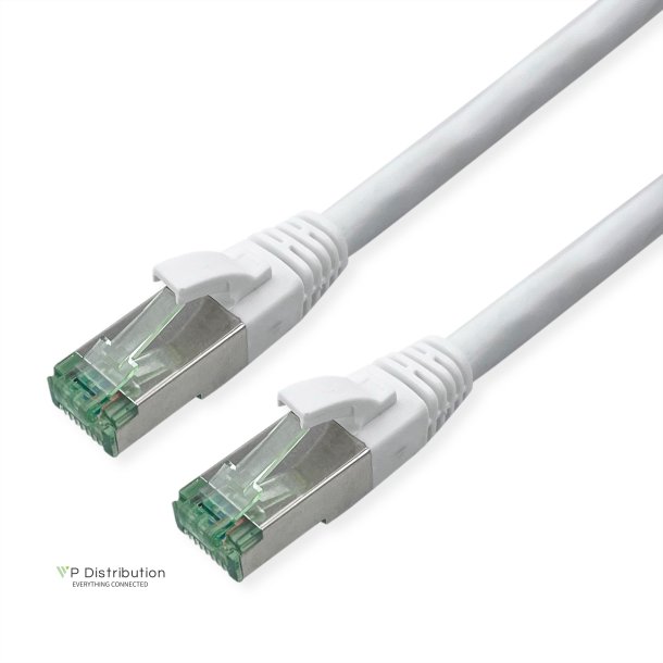 ROLINE RM S/FTP PatchCord Cat6A/Cl.EA, TPE, white, 0.5m