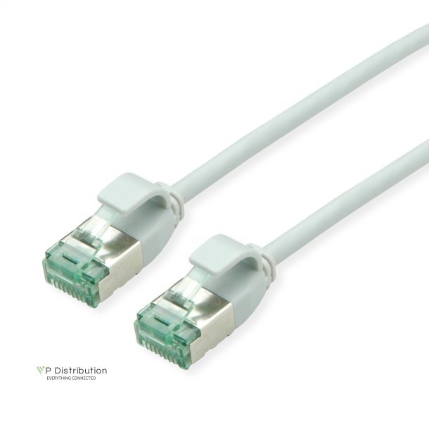 ROLINE RM U/FTP, SLIM PatchCord Cat6A/Cl.EA, grey, 3m