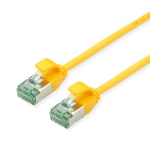 ROLINE RM U/FTP, SLIM PatchCord Cat6A/Cl.EA, yellow, 1.5m