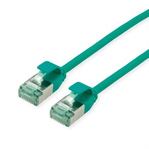 ROLINE RM U/FTP, SLIM PatchCord Cat6A/Cl.EA, green, 3m