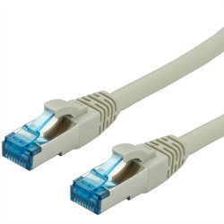 VALUE S/FTP(PiMF) PatchCord Cat6A/Cl.EA grey, 0.15m
