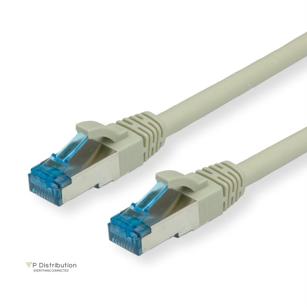 VALUE S/FTP(PiMF) PatchCord Cat6A/Cl.EA grey, 0.15m