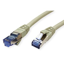 VALUE S/FTP(PiMF) PatchCord Cat6A/Cl.EA grey, 0.15m