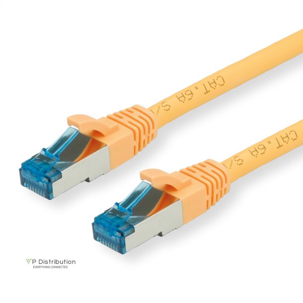 VALUE S/FTP(PiMF) PatchCord Cat6A/Cl.EA yellow, 0.15m