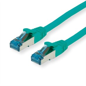 VALUE S/FTP(PiMF) PatchCord Cat6A/Cl.EA green, 0.15m