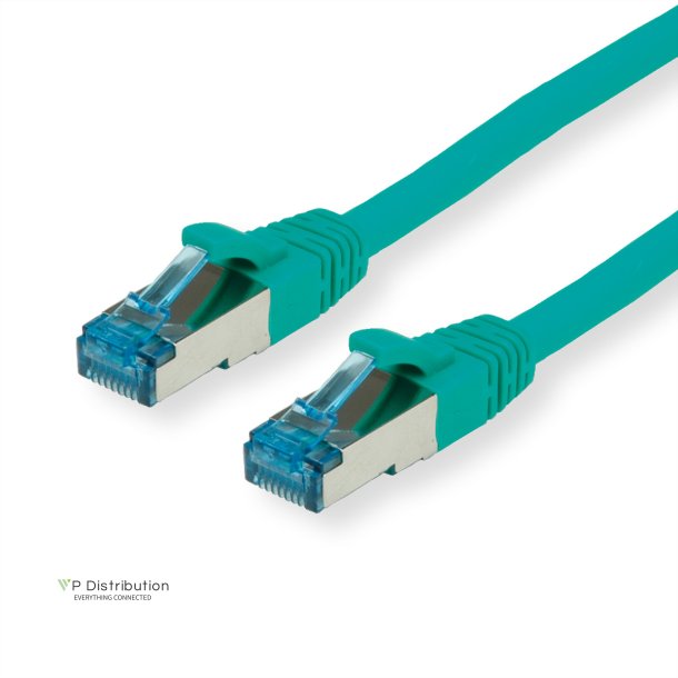 VALUE S/FTP(PiMF) PatchCord Cat6A/Cl.EA green, 0.15m